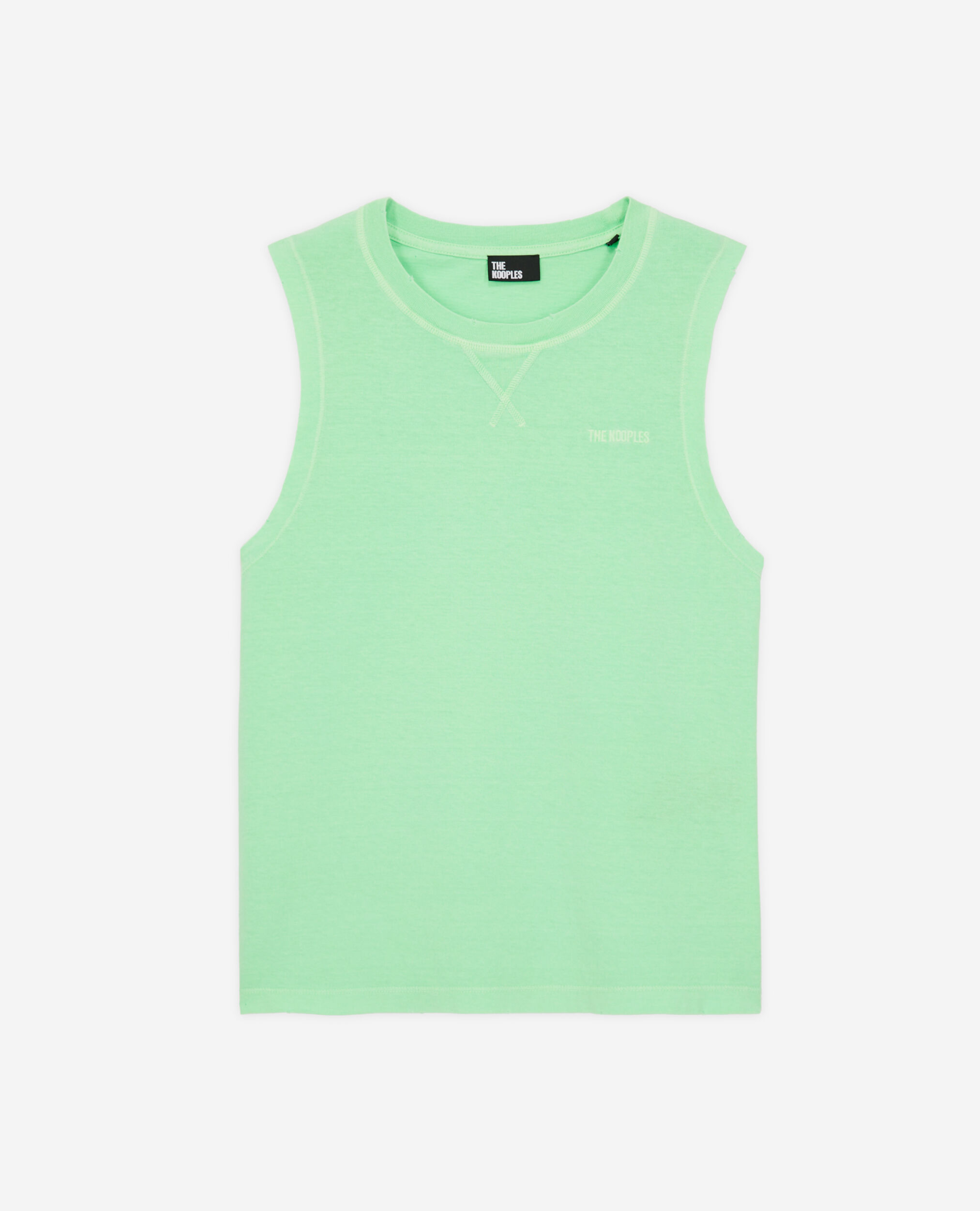 T-shirt vert fluo avec logo