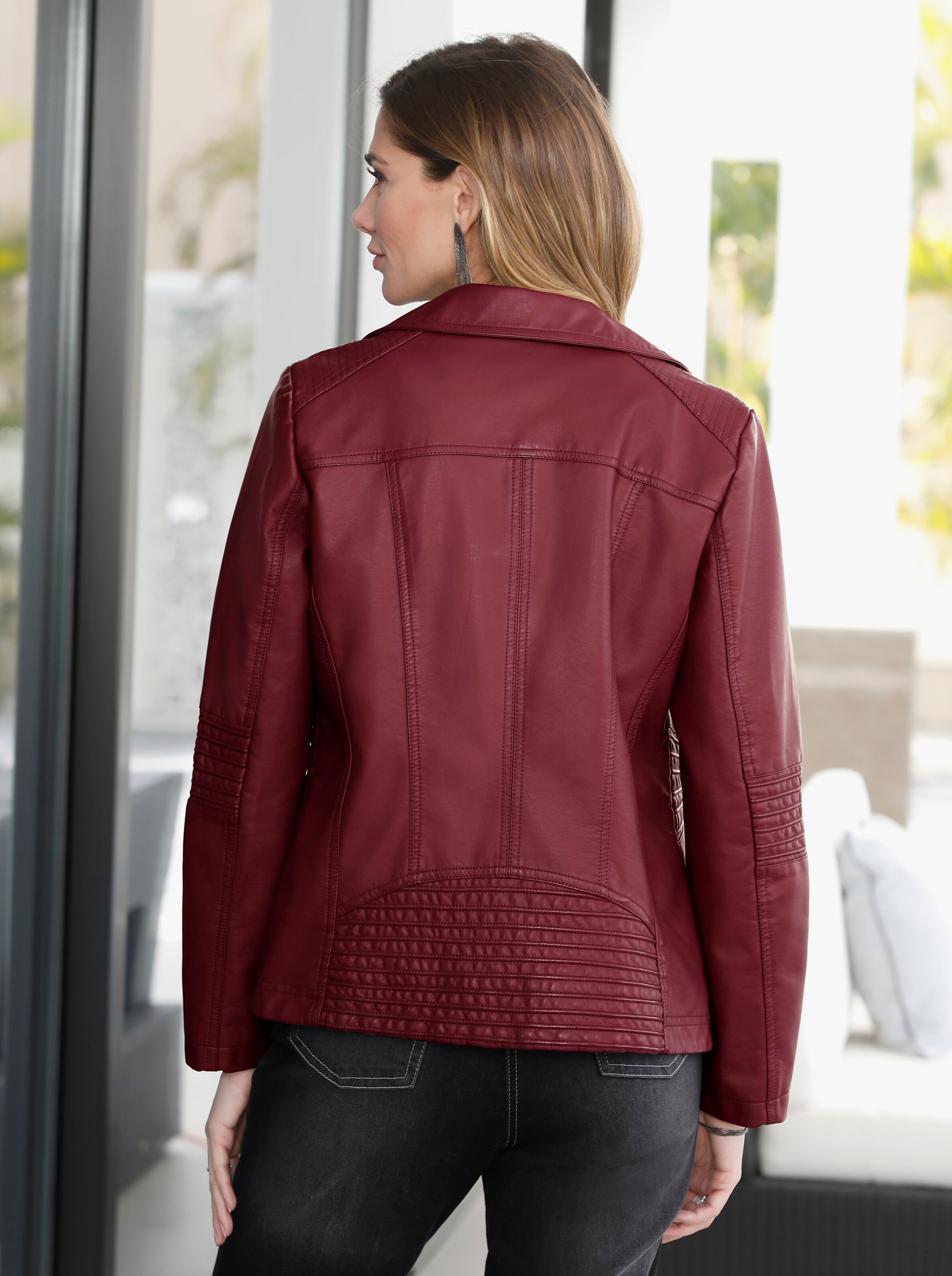 Lederimitatjacke