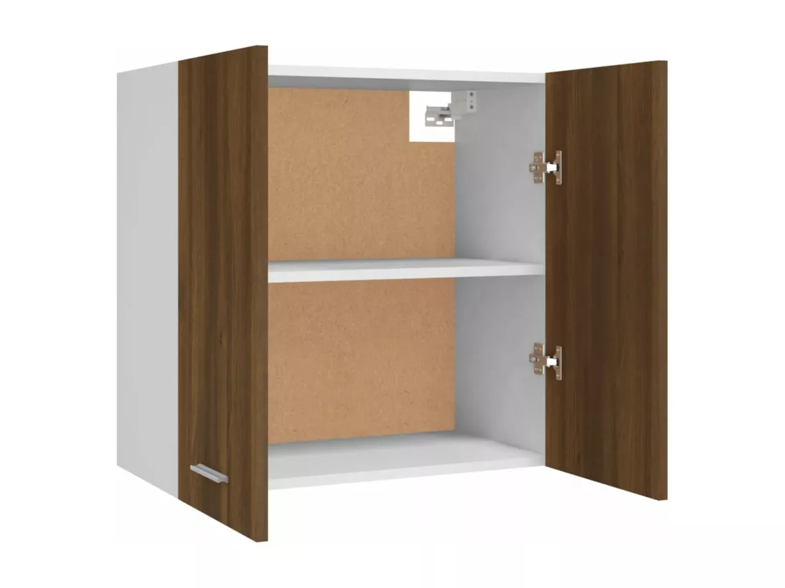 Armoire suspendue Chêne marron 60x31x60 cm Bois d'ingénierie