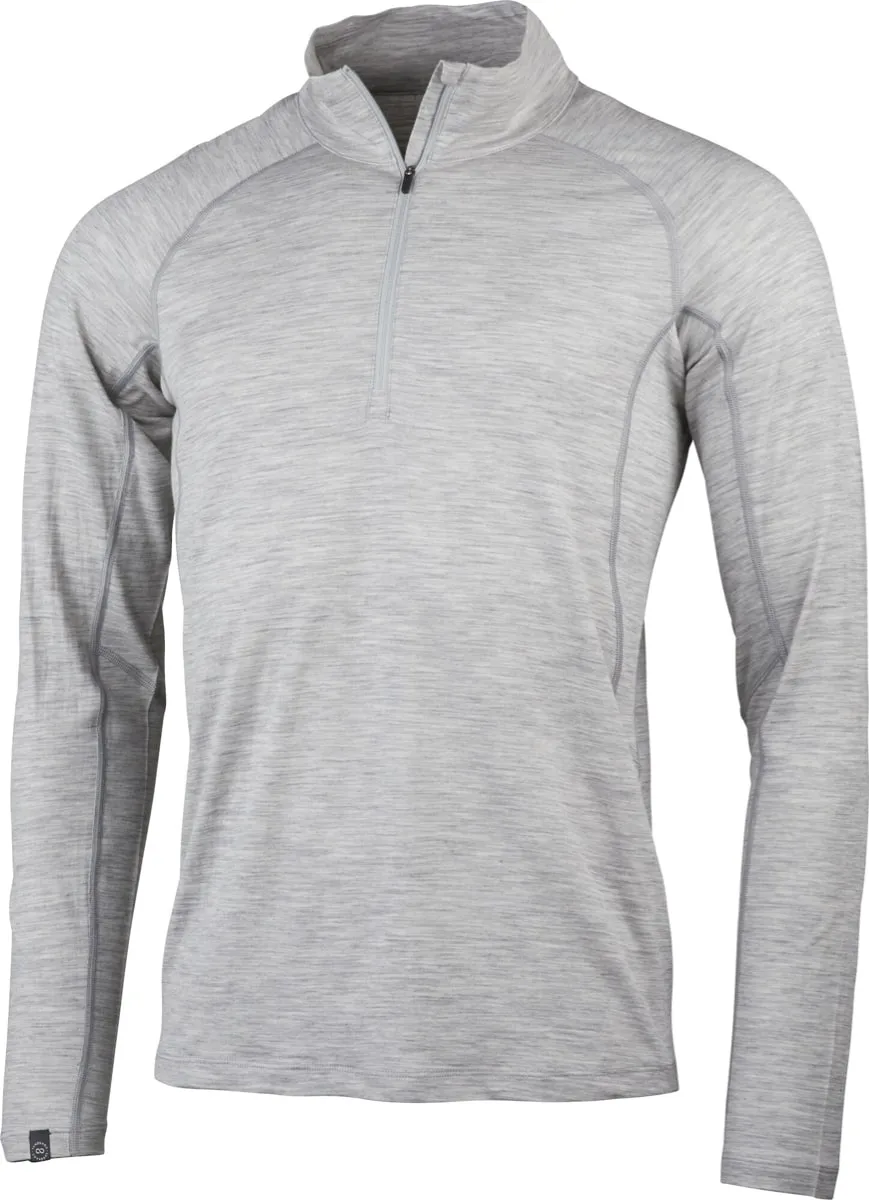 Lundhags Men's Gimmer Merino Light 1/2 Zip Light Grey
