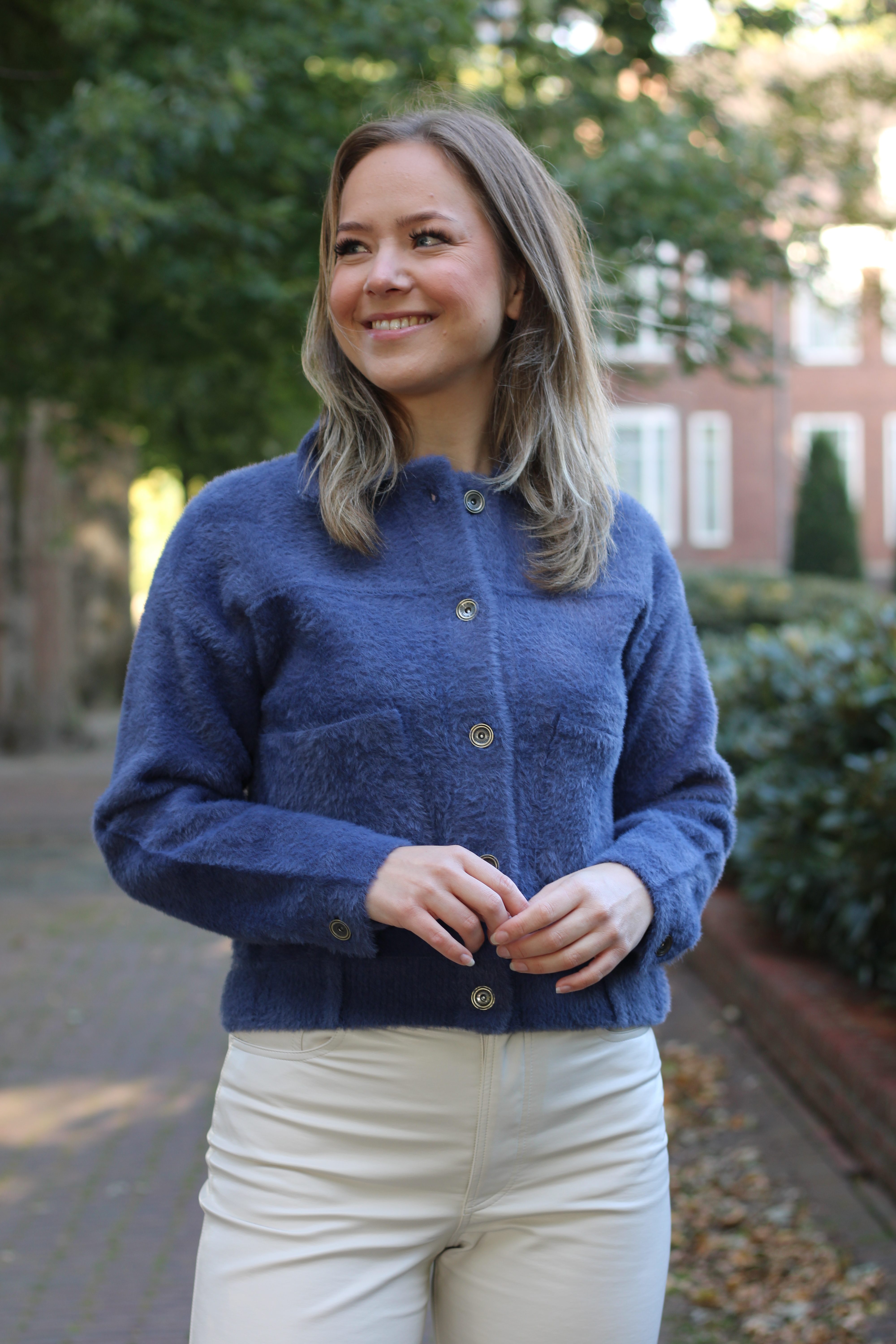 Rino & Pelle - Bubbly Boxy Jacket - Blue Shadow