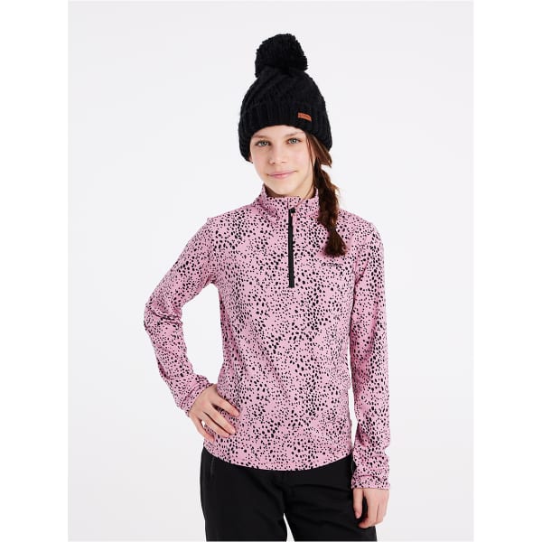Sweat polaire PROTEST PRTVESH JR 1/4 ZIP TOP CAMEO PINK