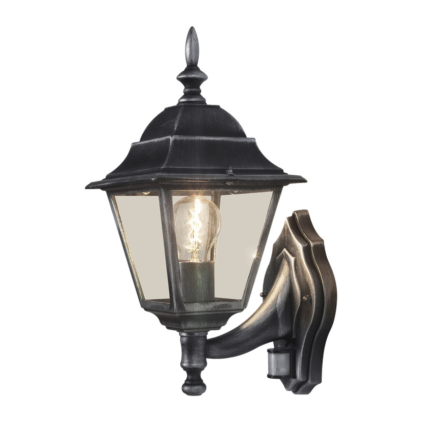 Vegglampe med bevegelsessensor IP44 E27