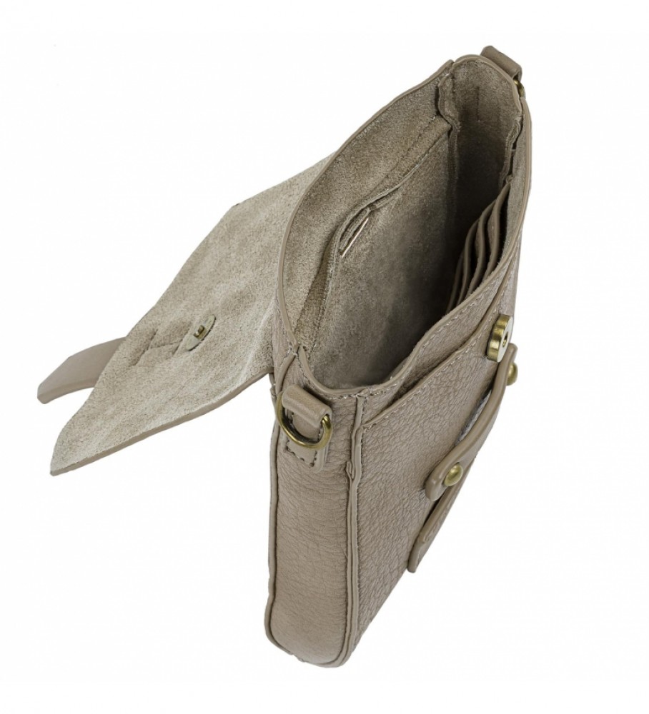 Bolsa de ombro Lois Calgary bege - 12,5 x 17 x 2 cm