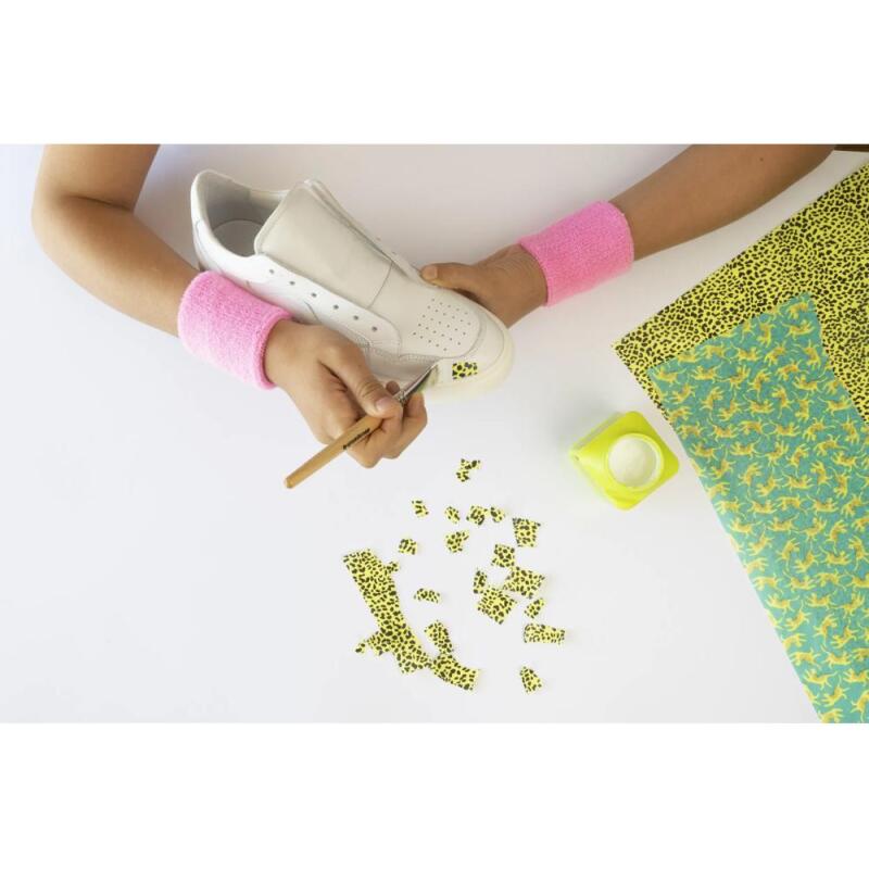 884 - Pochette 20 feuilles Décopatch - Jaune