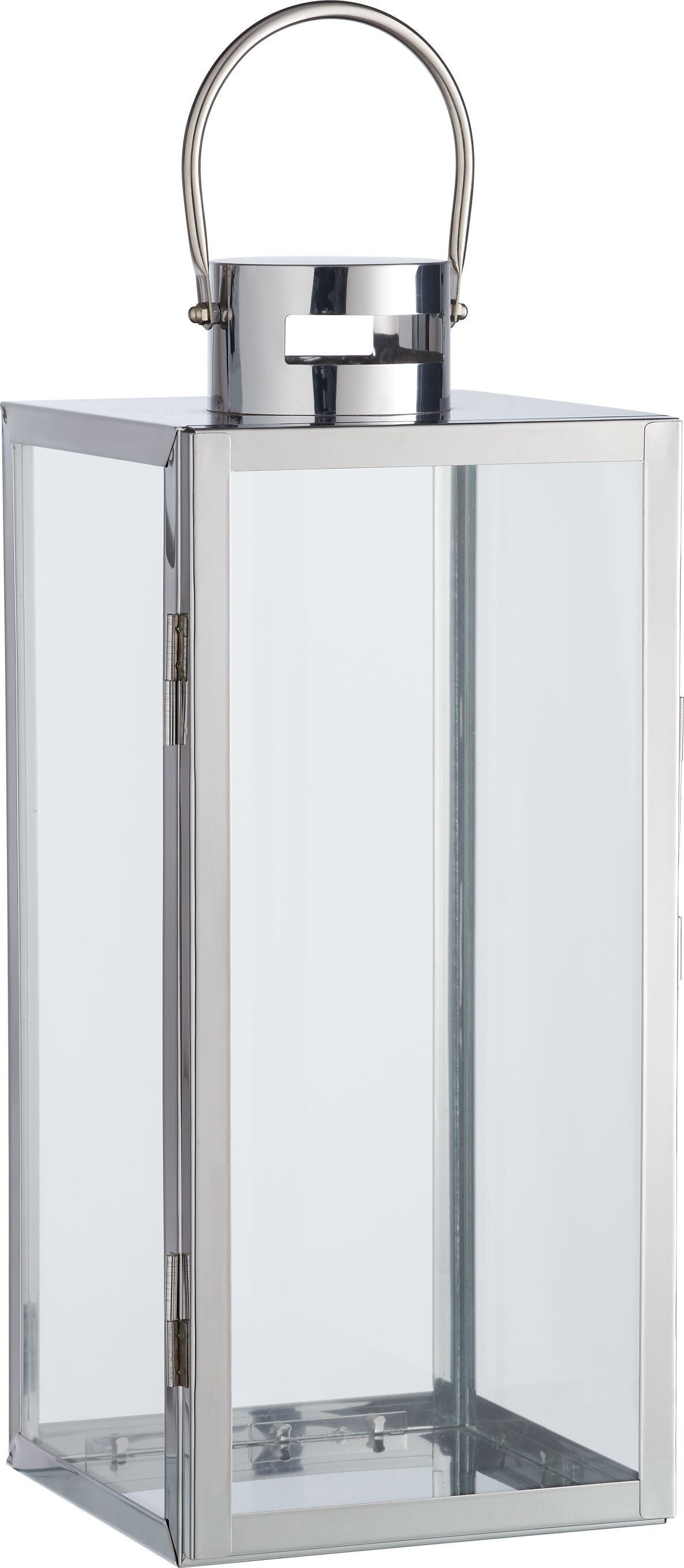 JANCA Laterne - Silber / B: 20.5 cm x T: 22.0 cm x H: 49.5 cm