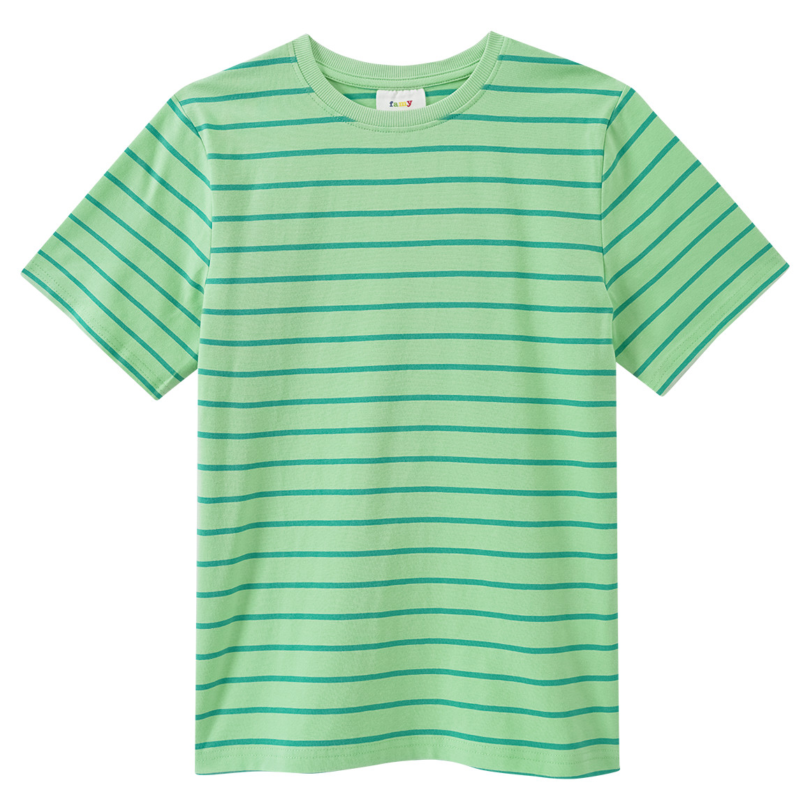Famy 3 Jungen T-Shirts in verschiedenen Dessins blau / beige / hellgrün
