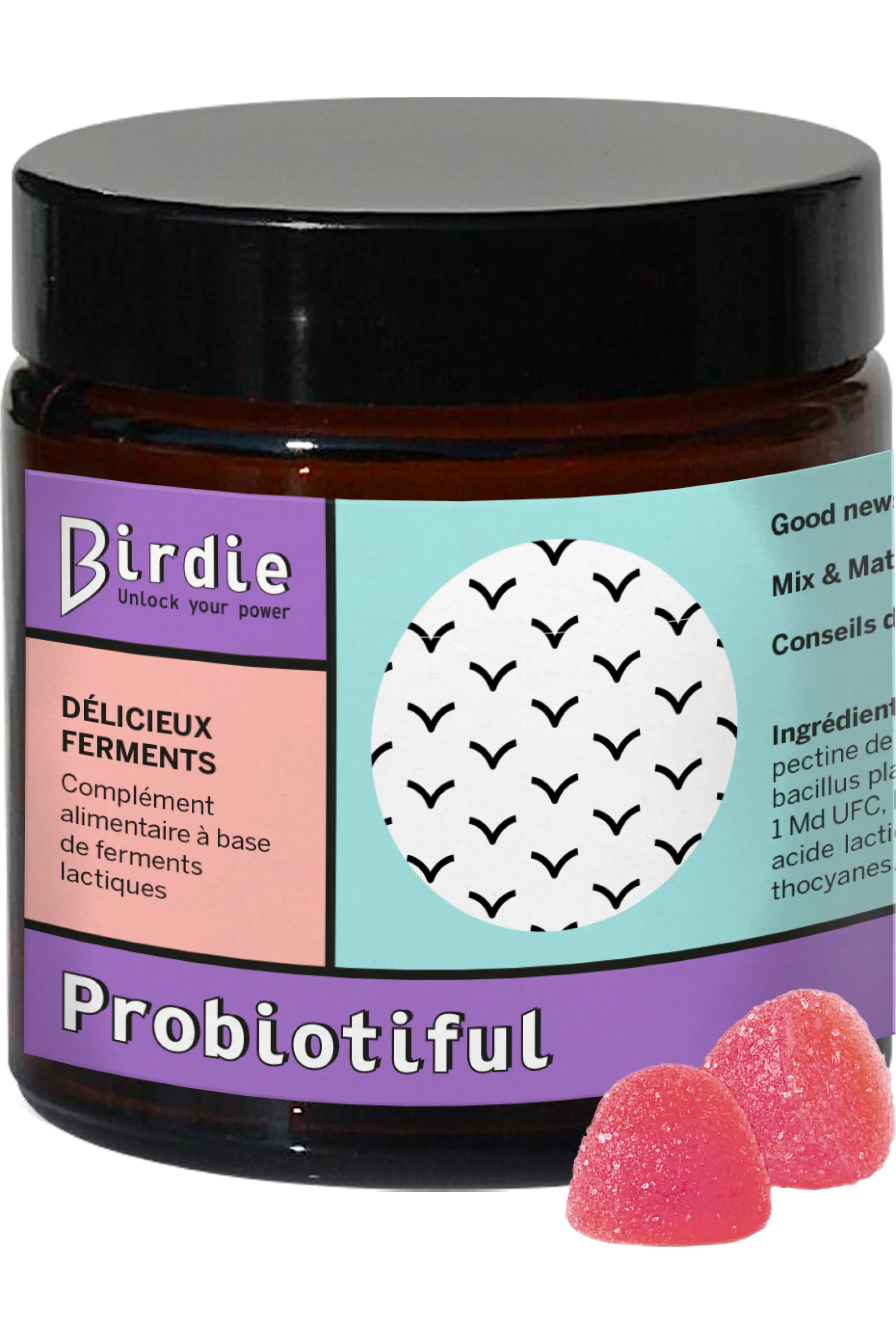Birdie Gummies bien-être intestinal aux probiotiques Probiotiful