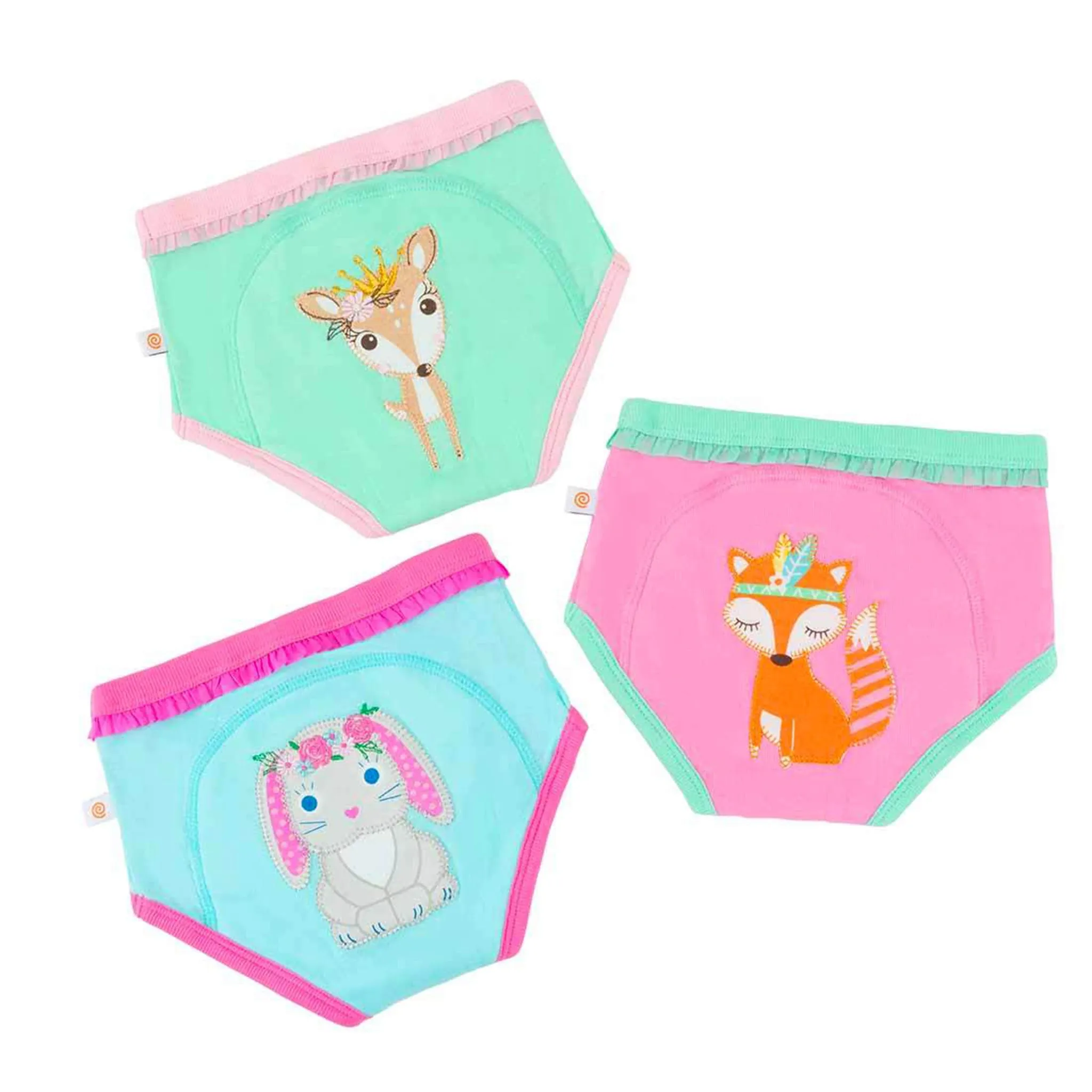 Zoocchini Culotte d'Entrainement Paquet de 3 pour 2-3ans