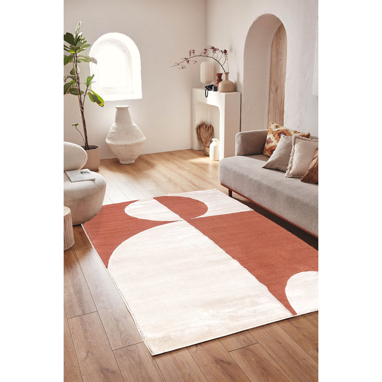 Nazar Rugs Tapis Nely 793 brun - 120x160 cm