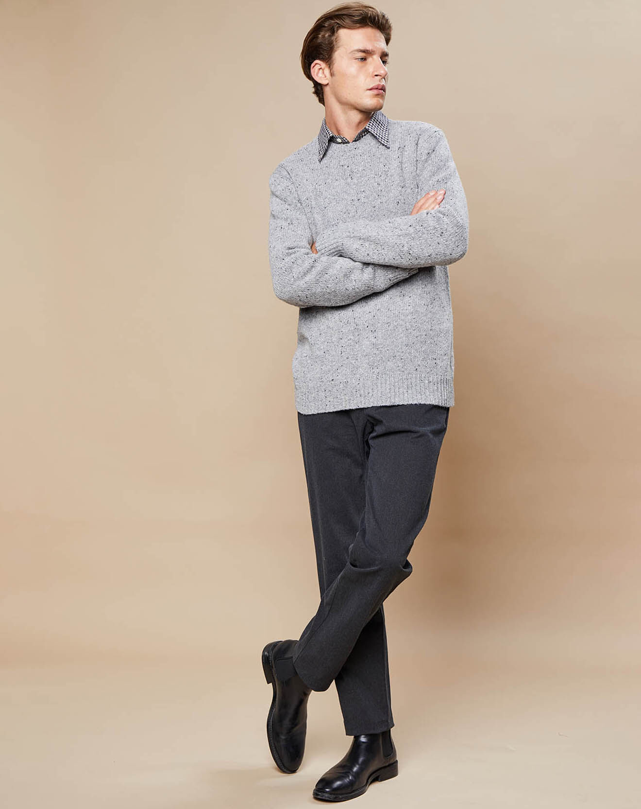 Hartford Pantalon chino Tobby carbone