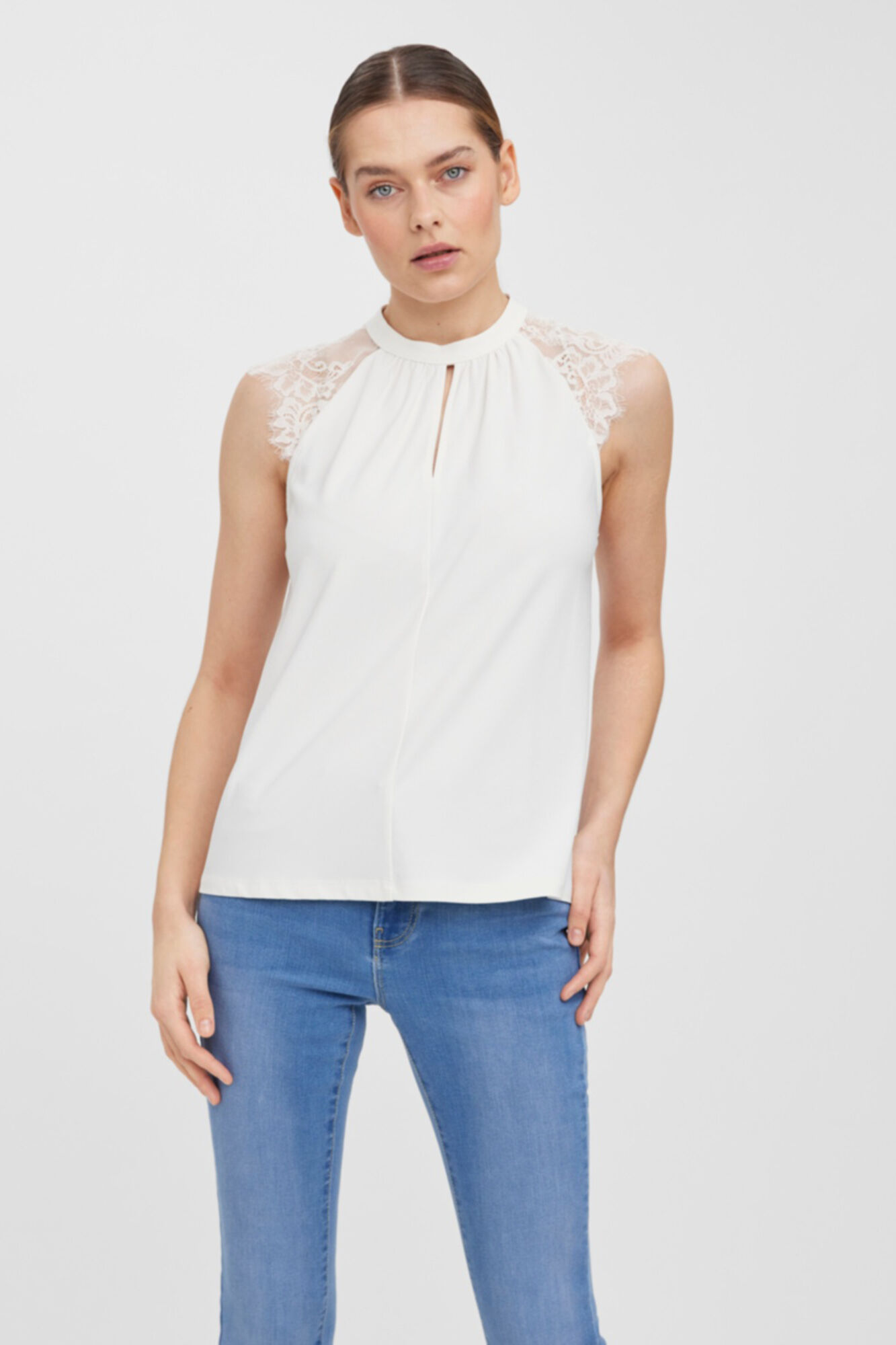 Top de renda - Branco