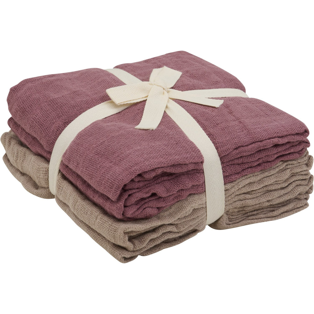 Køb Pippi Withered Rose Økologiske Stofbleer Muslin 4-pack
