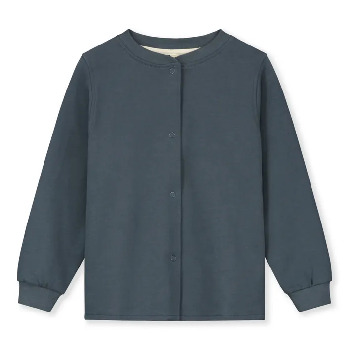 Gray Label Cardigan Coton Bio | Bleu gris