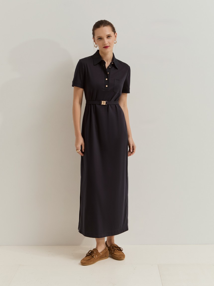 Vestido comprido em algodão