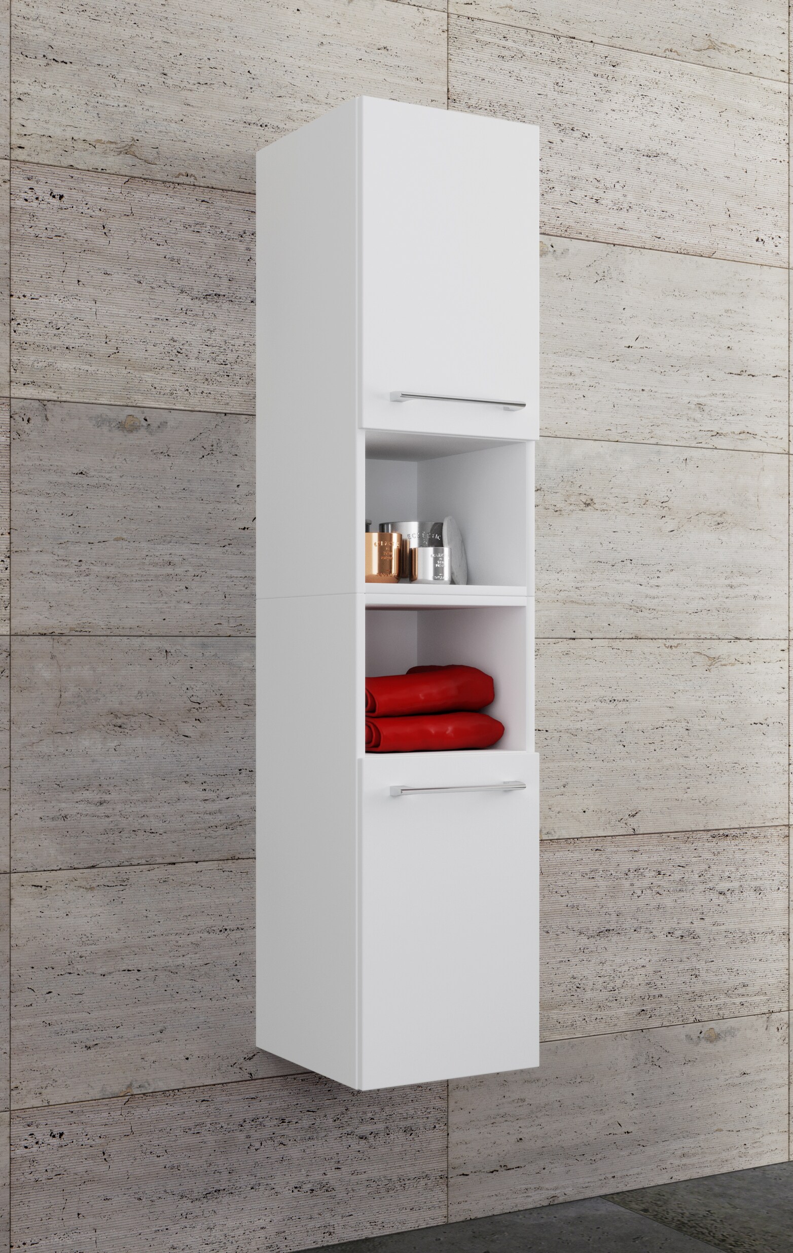 VCM Holz Badmöbel Stand Badregal Badezimmer Badschrank Hochschrank Badinos