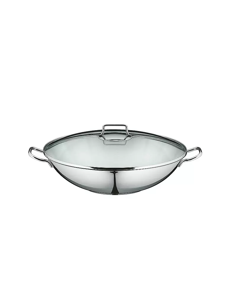 WMF Macao Wok-Set 36cm 4-teilig Cromargan silber