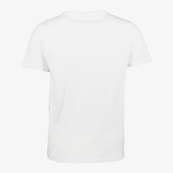 Unsigned heren T-shirt wit met opdruk