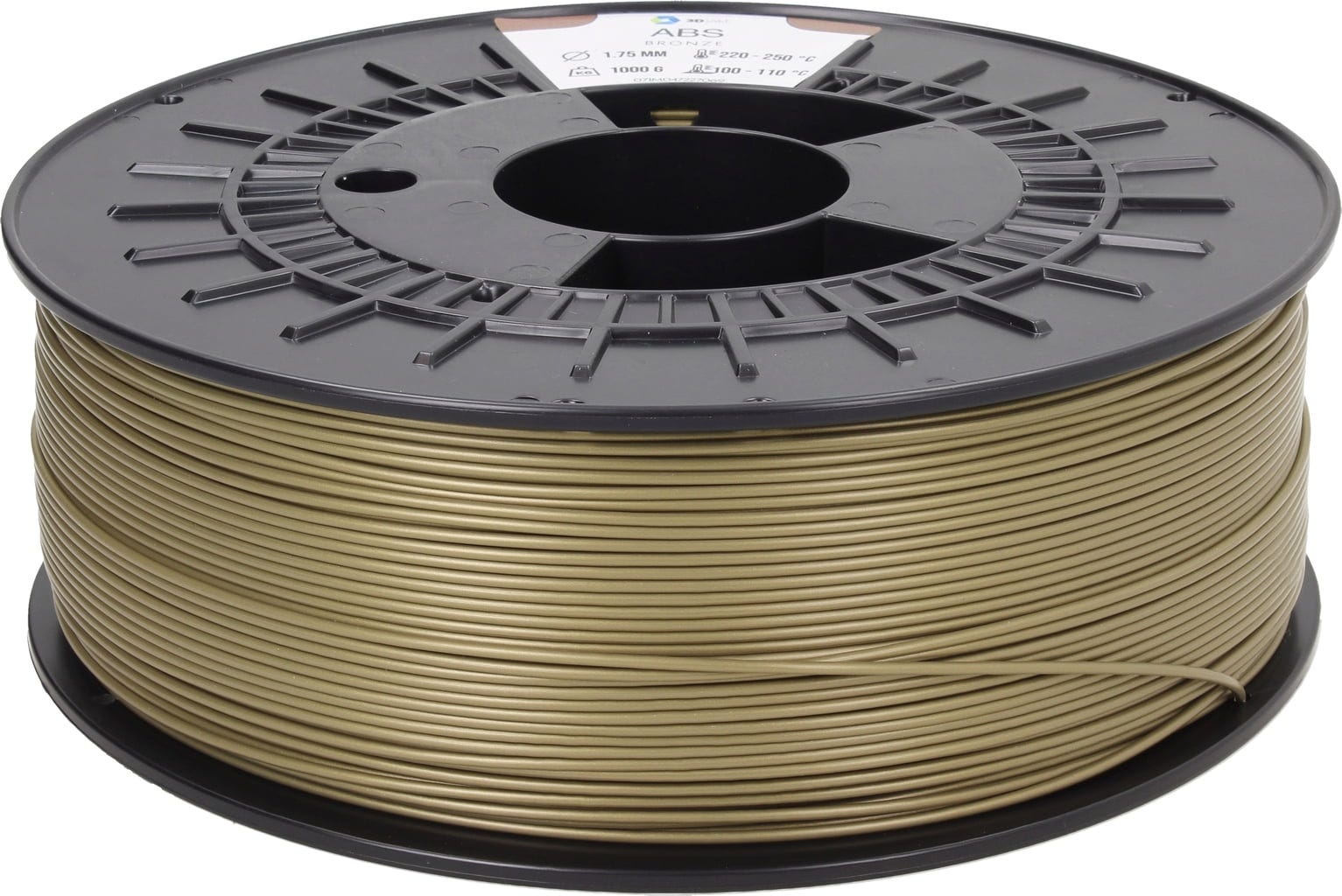 3DJAKE  ABS Bronze, 1,75 mm / 1000 g    ABS Filament für industrielle Anwendungen in Bronze