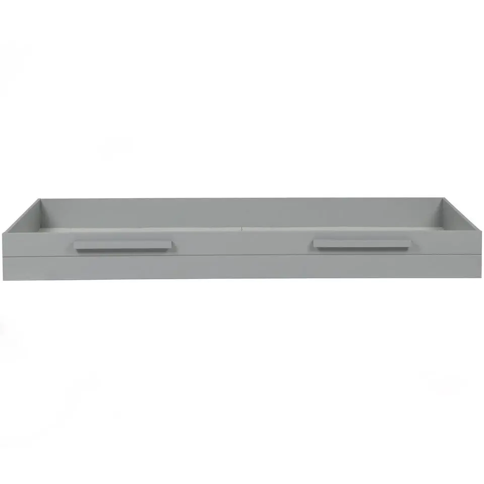 WOOOD Dennis Bed Incl. Lade/Lattenrol - Betongrijs - 53x219x95