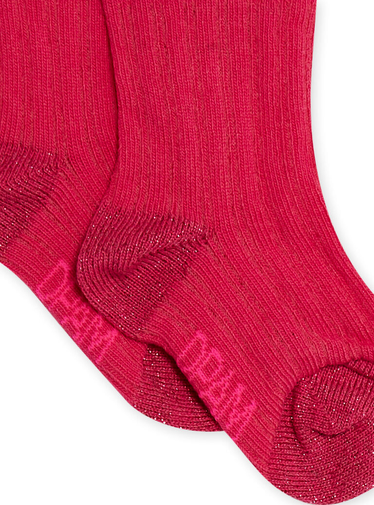Chaussettes rouges bébé fille