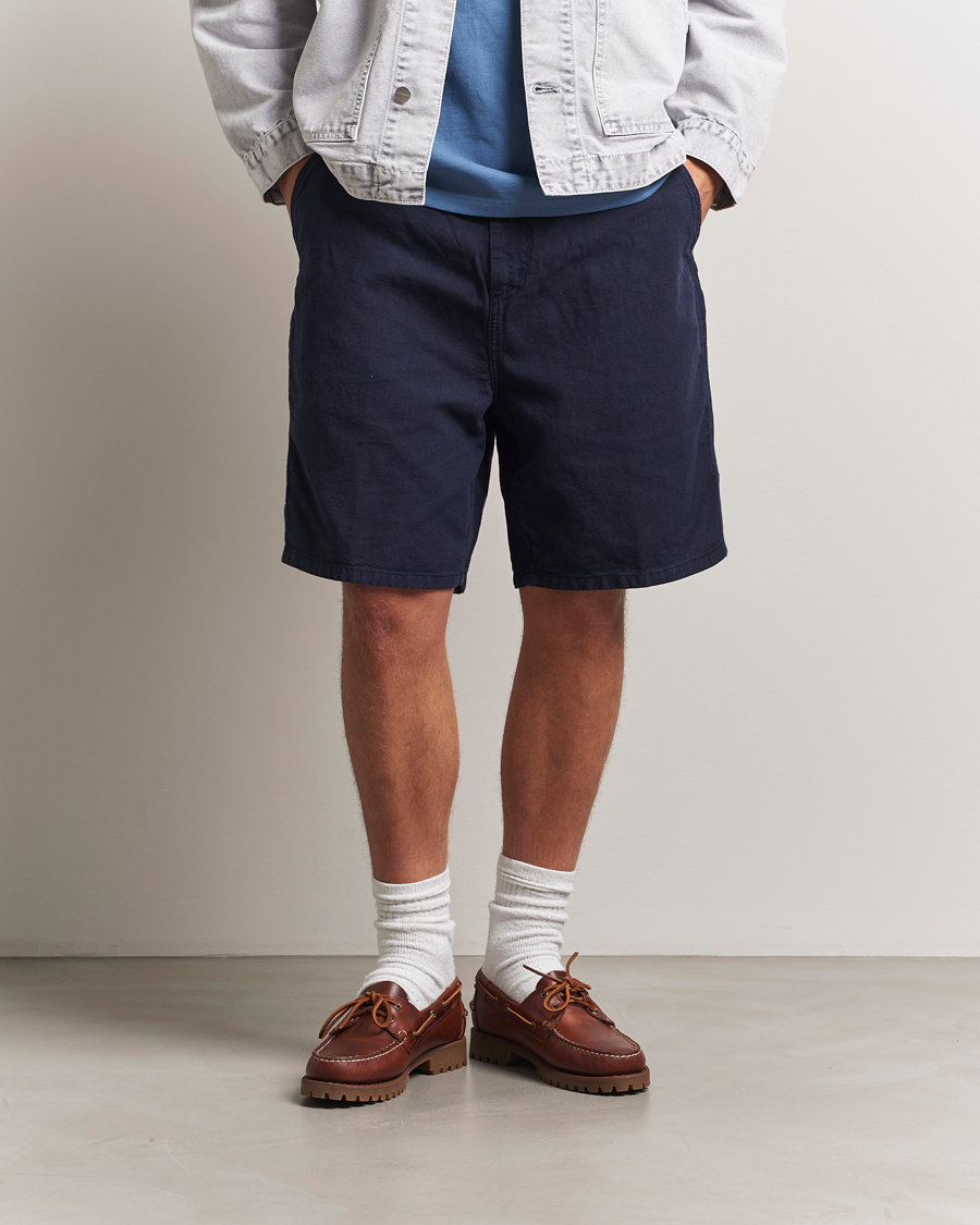 Carhartt WIP Walter Single Knee Cotton/Linen Short Dark Navy