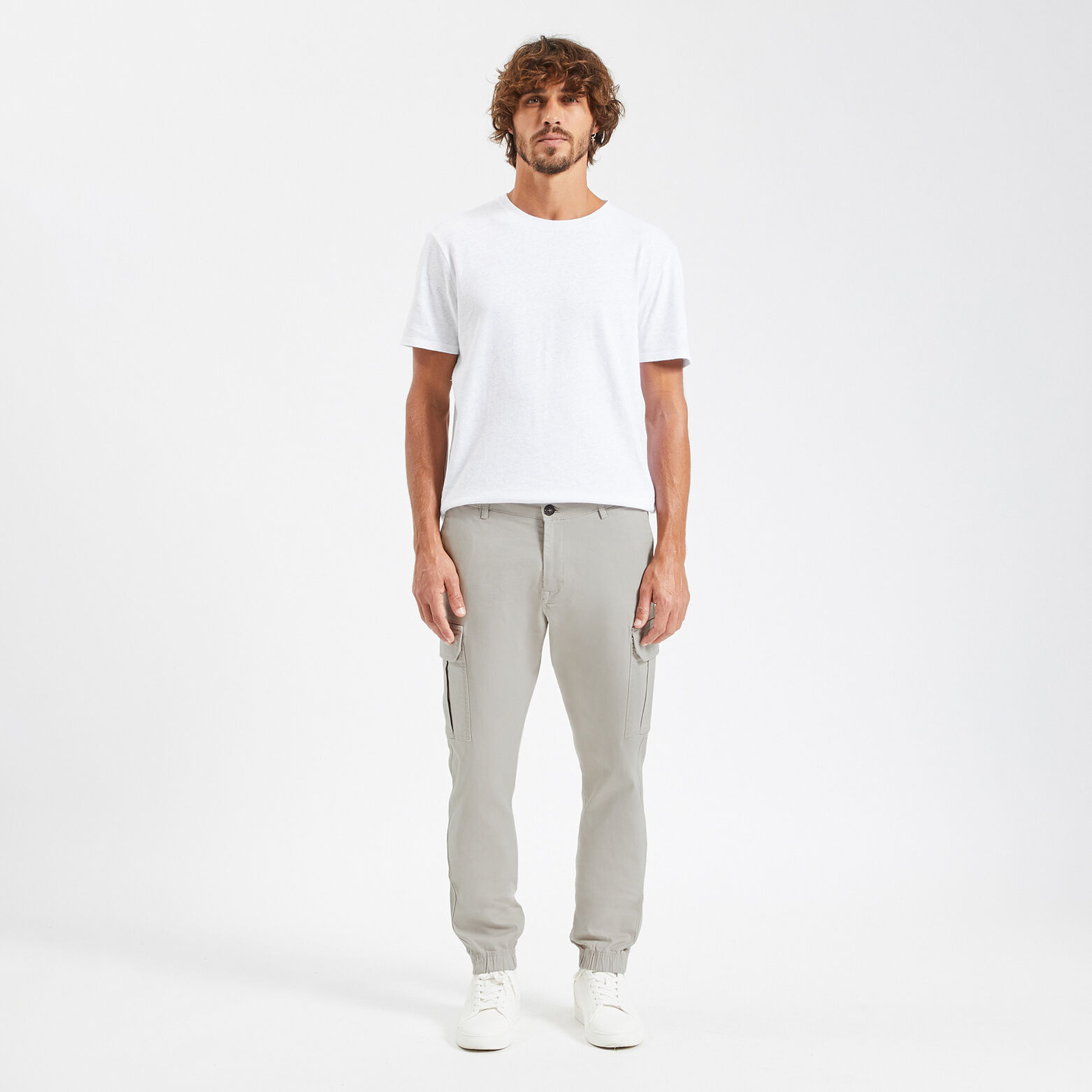 Pantalon cargo Blanc