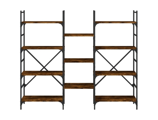 VIDAXL - Bibliothèque chêne fumé 160x28,5x136,5 cm bois d'ingénierie