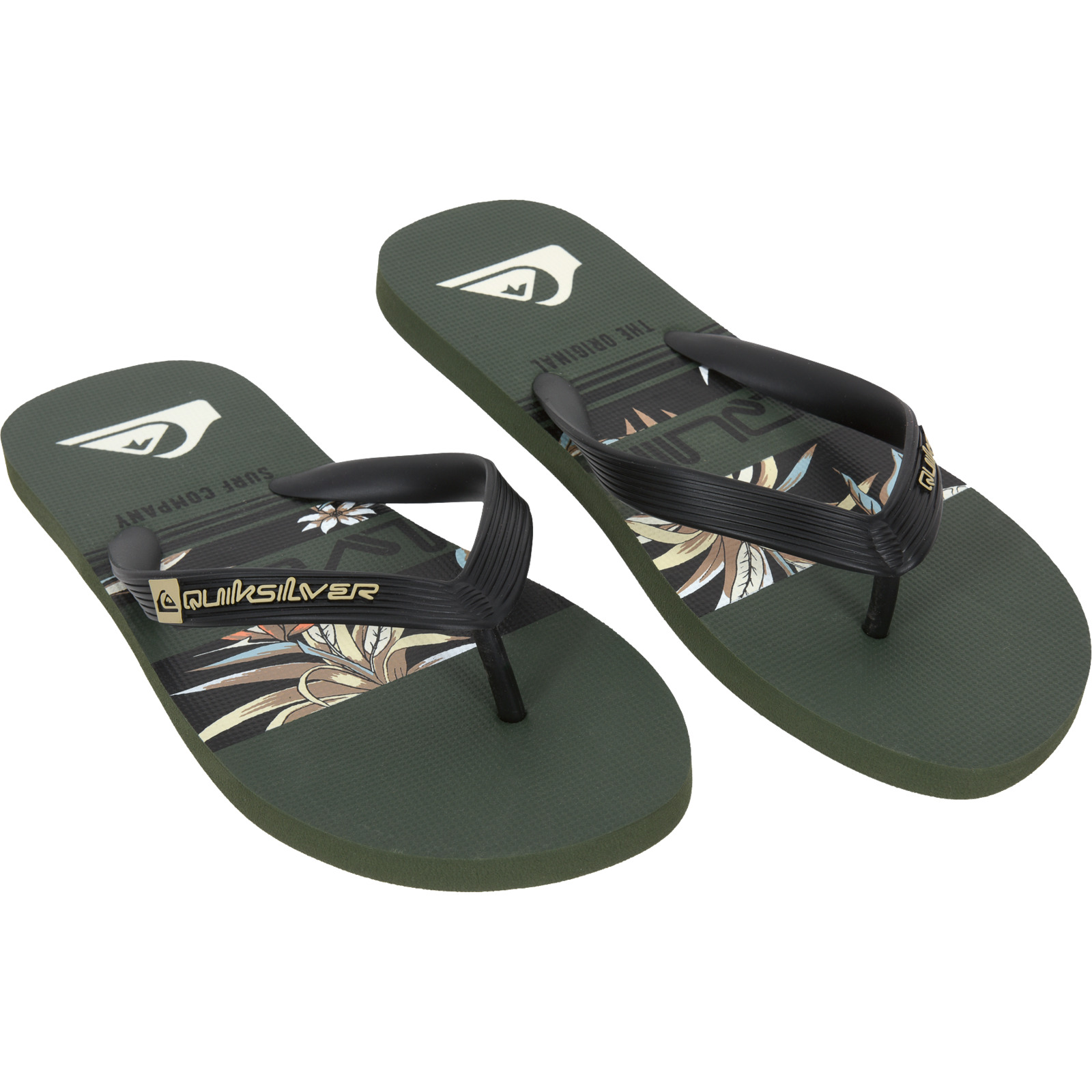 Ouiksilver Herren Flip-Flops Java Art SL dunkelgrün, 44