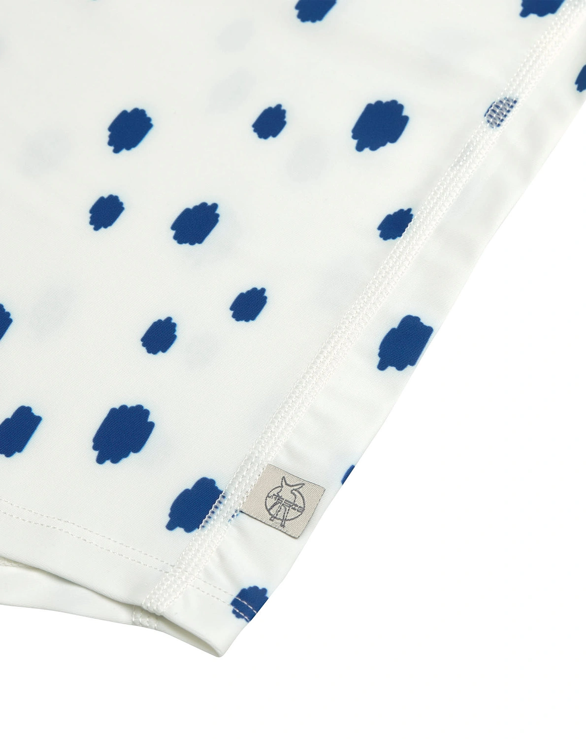 Langarm-Badeshirt SPOTS in blue/nature
