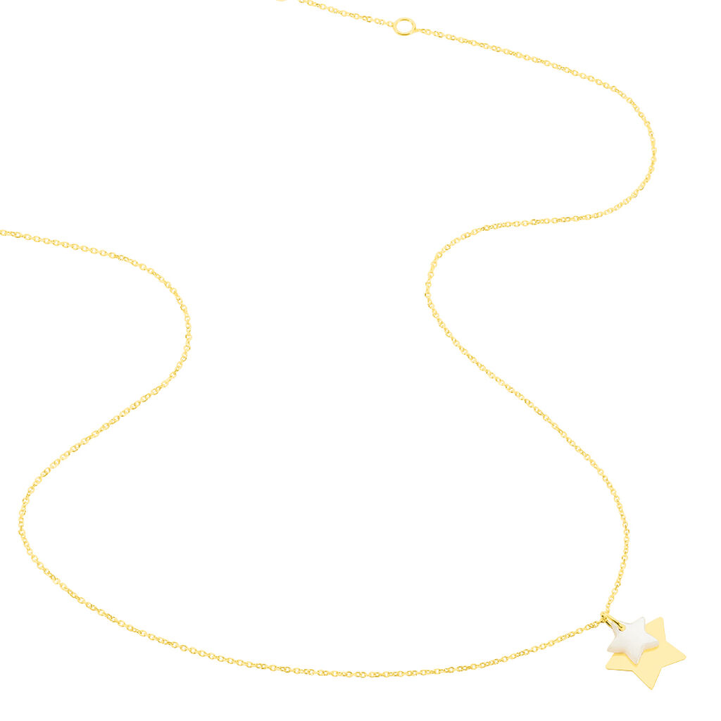Collier Cleomelia Etoile Or Jaune