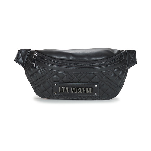 Love Moschino - QUILTED BUMBAG Negro / Gunmetal