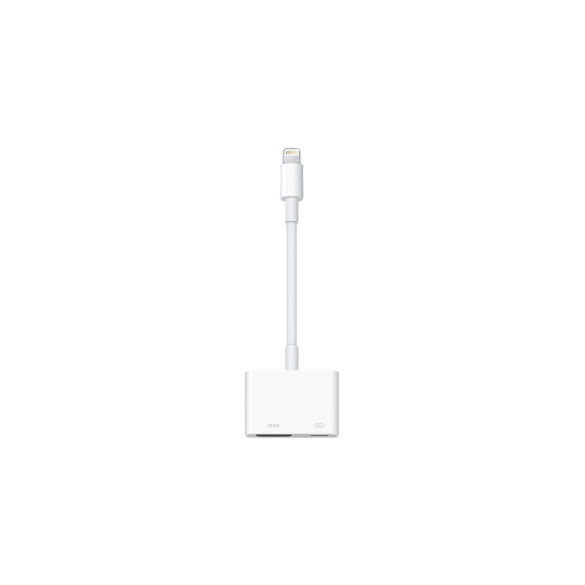 Apple, adapter, HDMI til lyn, hvit