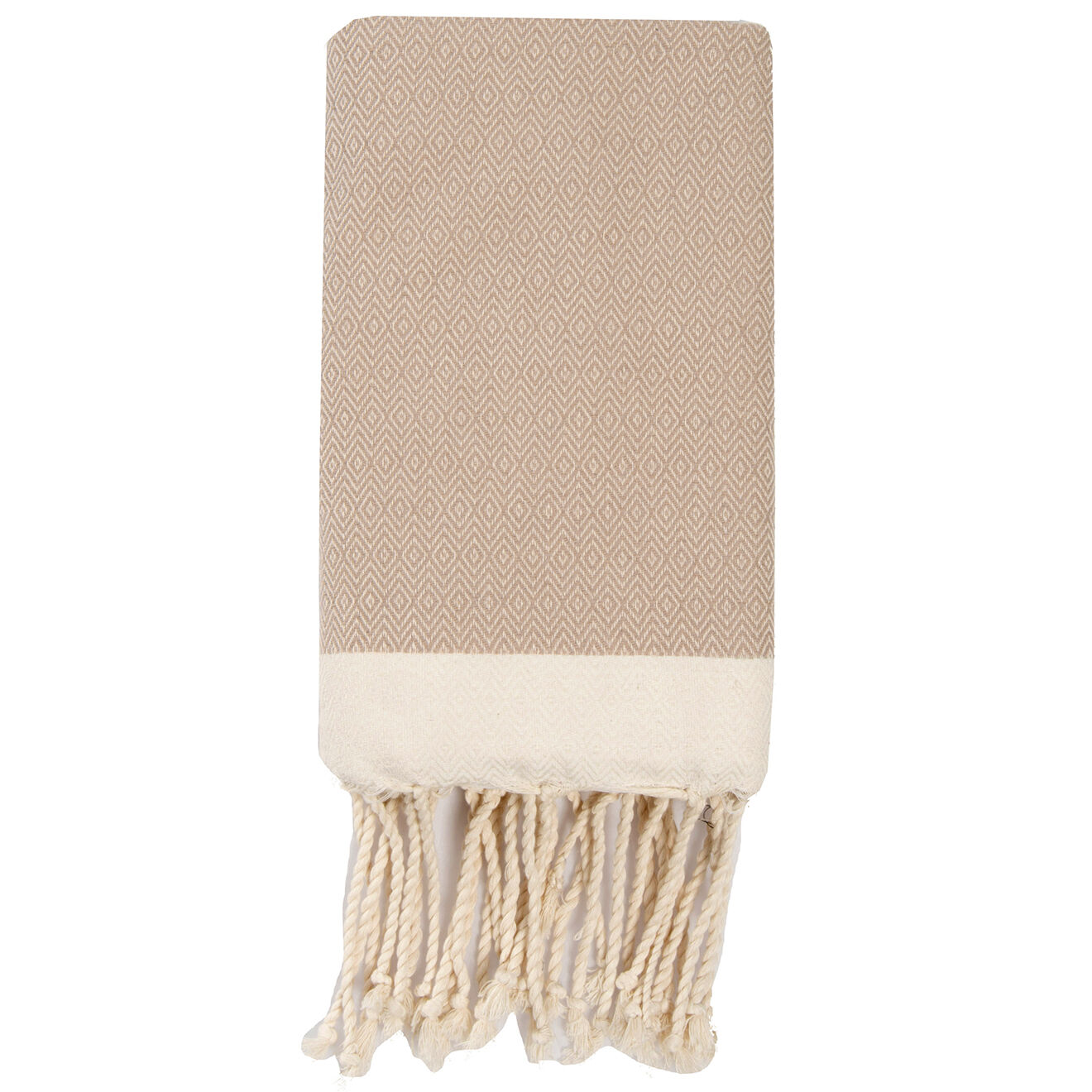 Febronie Plaid Courchevel Losange taupe