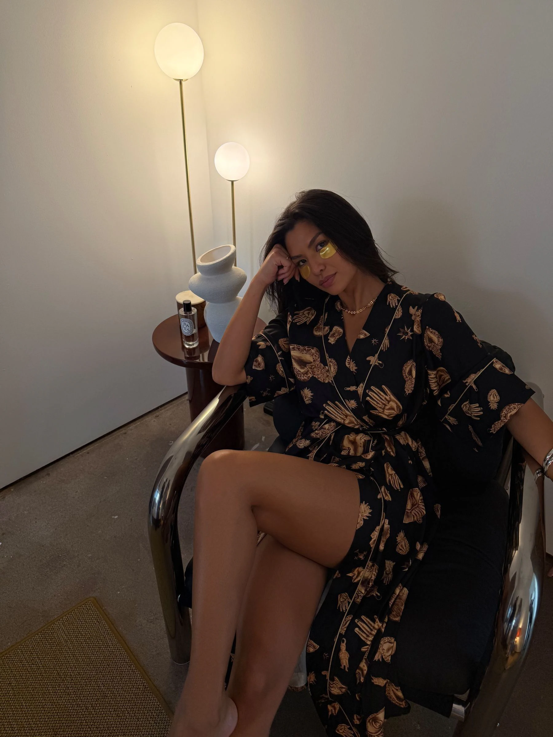 Never Fully Dressed Charm Satin Robe
