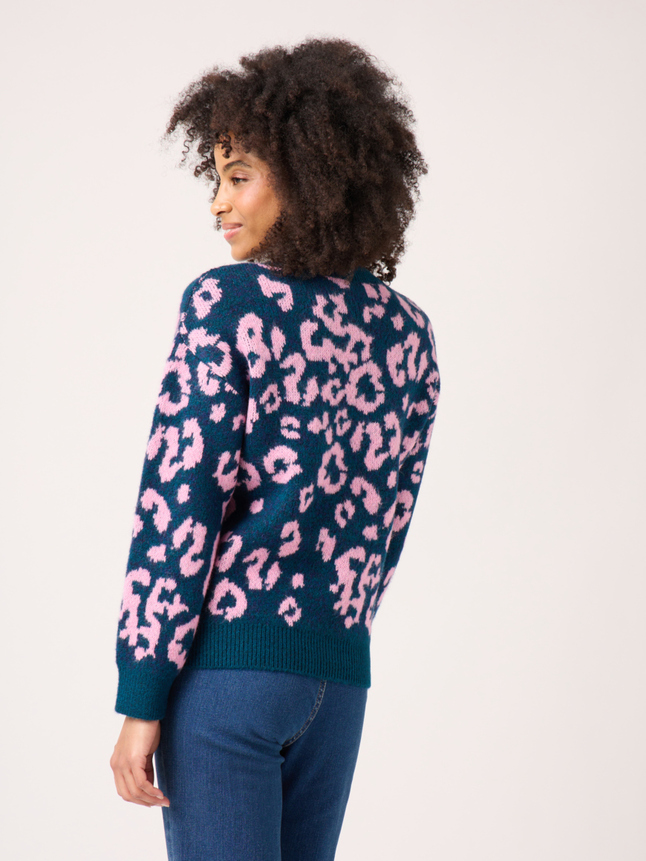 Pull imprimé léopard