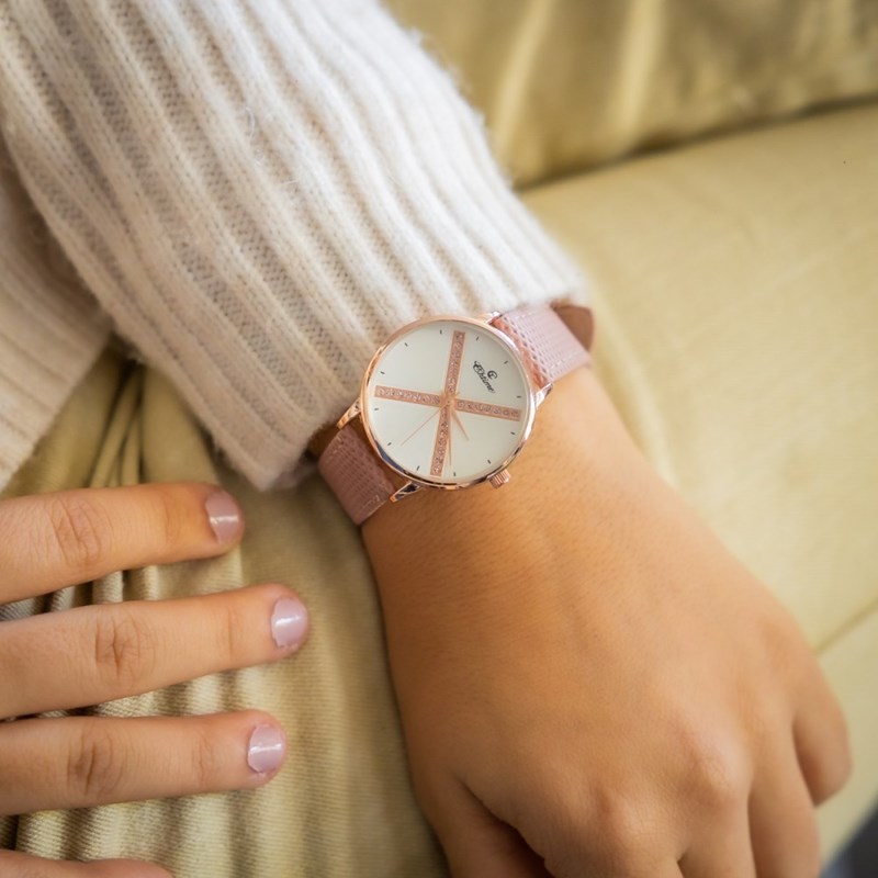 Montre Femme CHTIME bracelet Cuir Rose