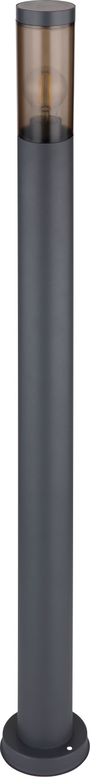 Außenleuchte - anthrazit-rauchfarben - Edelstahl - 110 cm