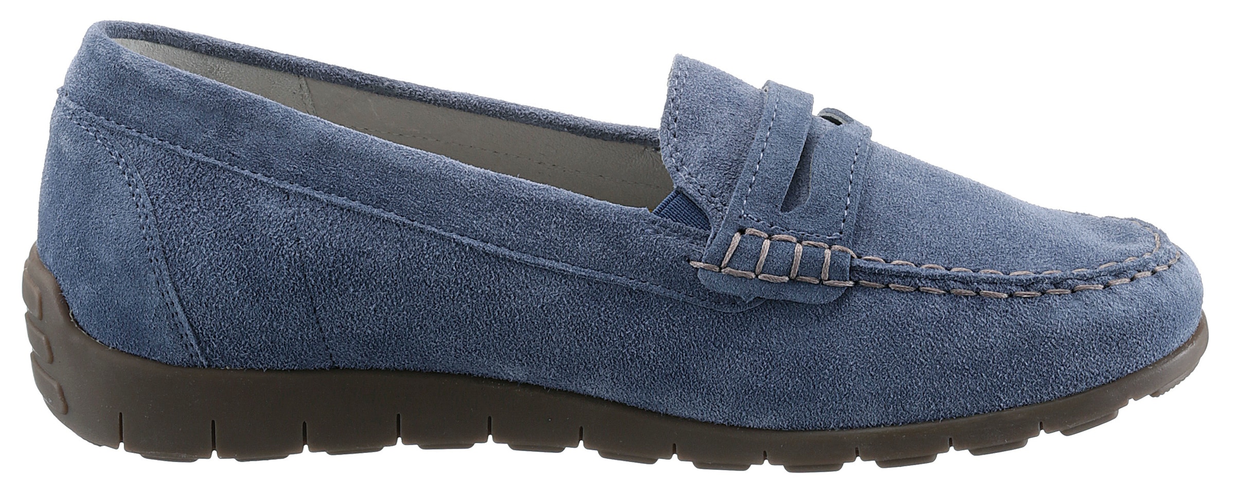 Waldläufer Mokassin »H-LUCY«  Slipper, Freizeitschuh, Halbschuh mit typischer Rahmennaht, H-Weite