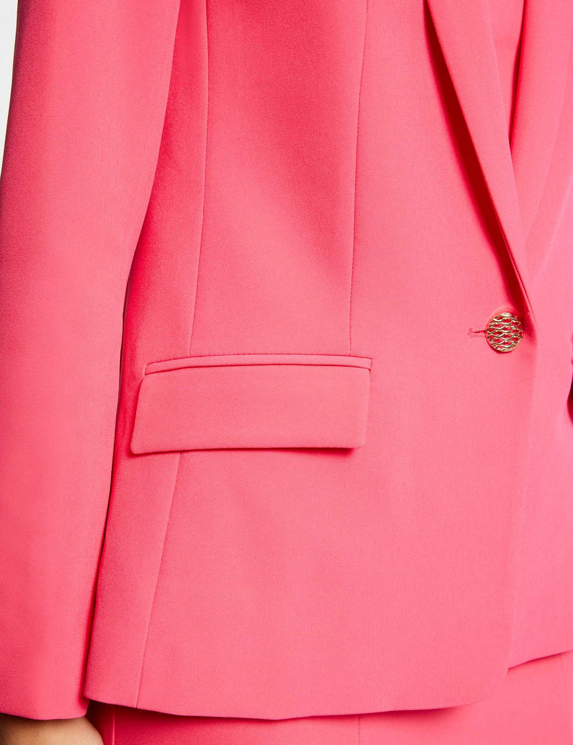 Veste cintrée boutonnée rose femme - rose