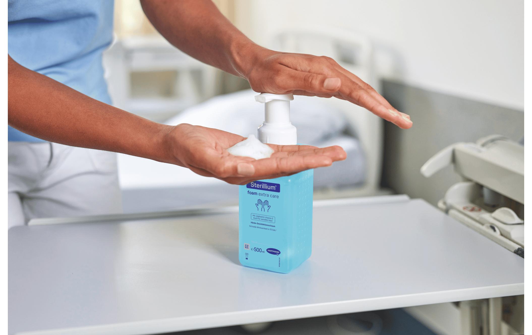 Foam extra care 500 mlPflegender Händedesinfektionsschaum