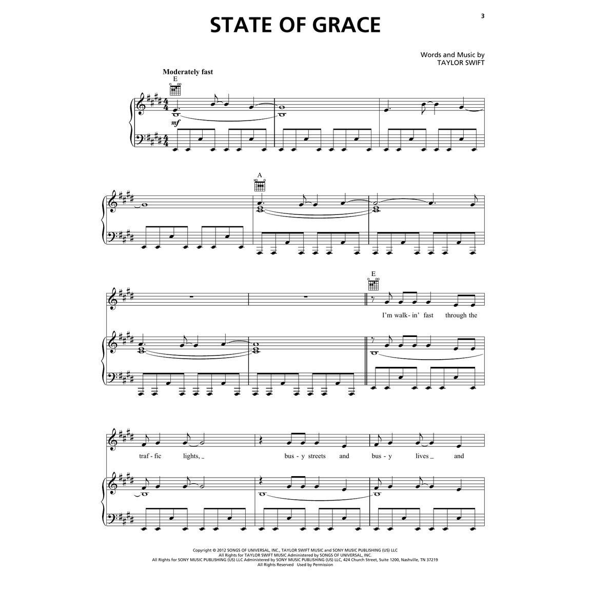 Hal Leonard Taylor Swift Red (Taylor's Version) voor piano, zang en gitaar