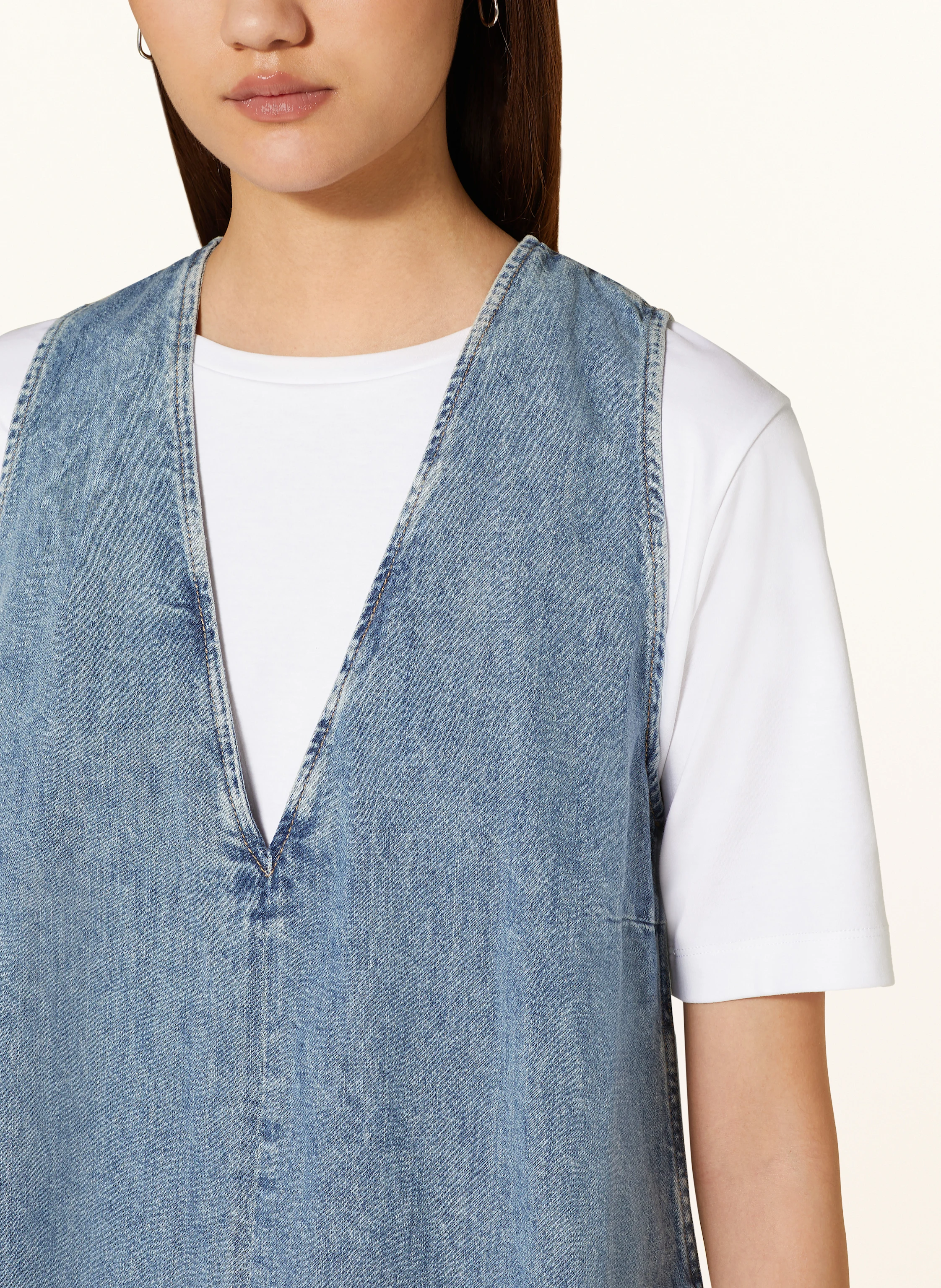 7 for all mankind Jeanskleid mit Leinen