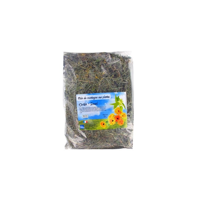 Foin de montagne aux plantes