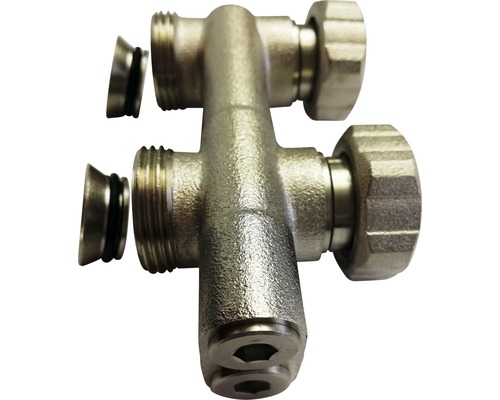 Kruiskoppelingsvrije tapblok 3/4 inch doorlopende uitvoering