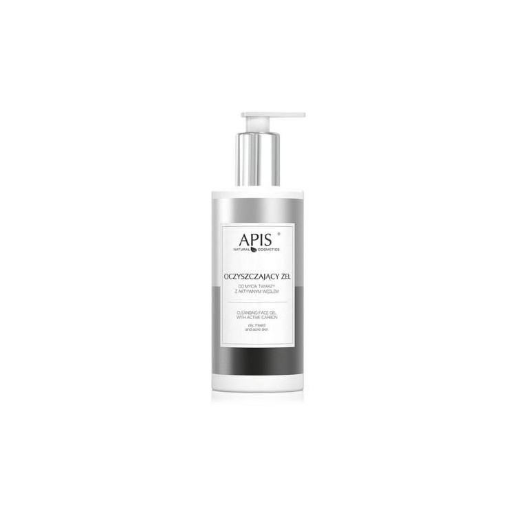 Apis Cleansing face wash gel met actieve kool 300 ml
