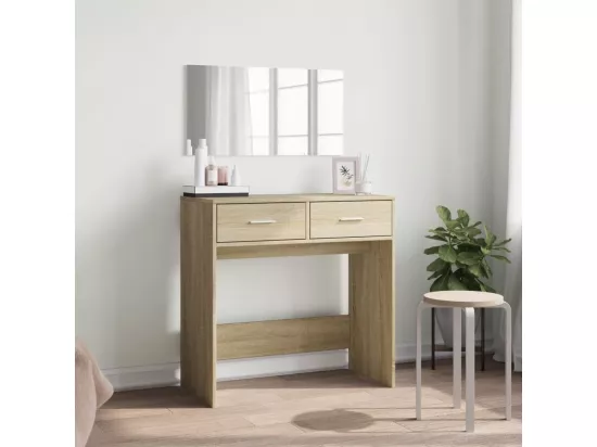 Coiffeuse avec miroir chêne sonoma 80x39x80 cm