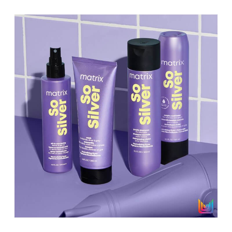 Après-Shampoing Post Neutralisation de Reflets Indésirables Jaunes So Silver Matrix 300ml