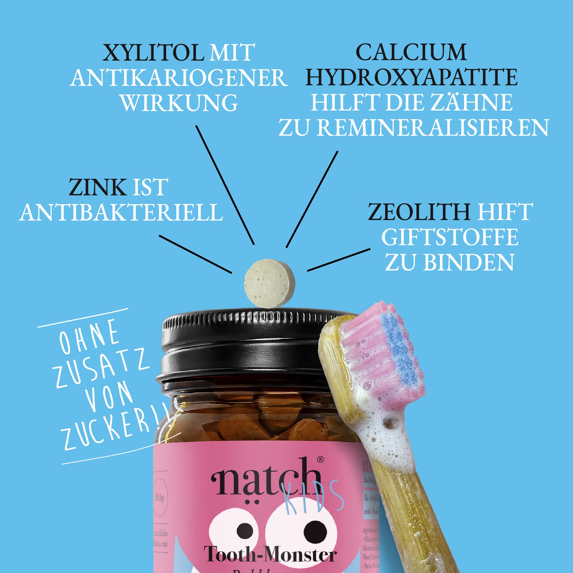 Natch Tooth Monster (Zahnpasta Tabs)