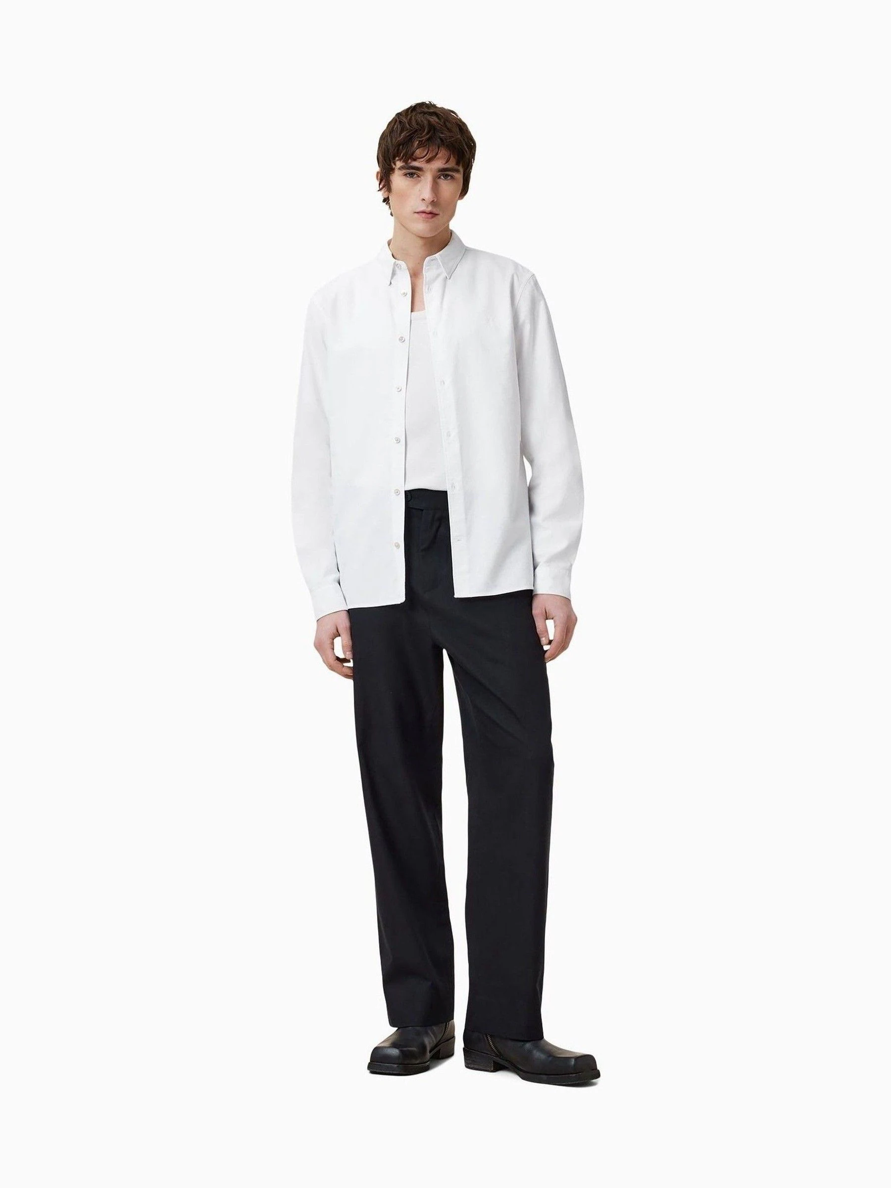Wit - AllSaints Haven Long Sleeve Shirt